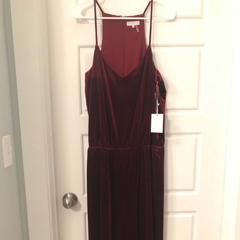 Red Velvet Jumpsuit